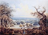 Thomas Girtin Distant View of Arundel Castle painting